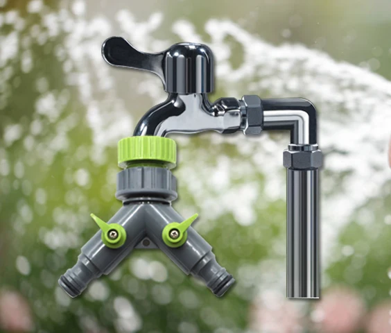 2 полосная простая в использовании соединение Y Разделение садовый шланг кран