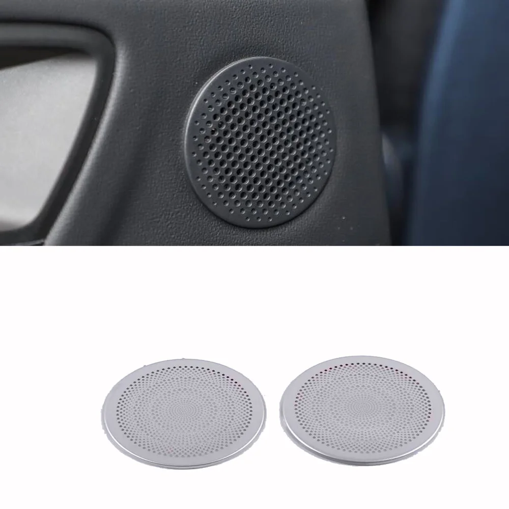 

For Ford Kuga Escape 2020 2021 Stainless Steel Car Front dashboard Loudspeaker Sound Pad Cover Trim Frame Interior Accessories