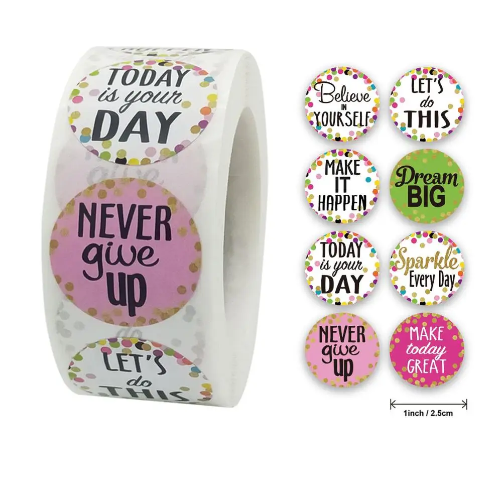 

Qiduo 500pcs Reward Stickers Encouragement Sticker Roll for Kids Motivational Stickers with Cute Animals Students Teachers