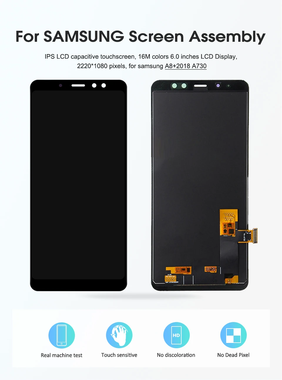 6,0 дюймов A730 ЖК s Дисплей для samsung A8 A8+ A730 A730F ЖК-экран дигитайзер сенсорная сборка для samsung A8+ Plus