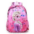 Ортопедический школьный портфель для девочек, детский рюкзак с мультипликационным изображением героев Диснея, Эльзы из мультфильма Холодное сердце