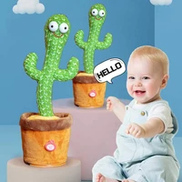 funny dancing cactus toy electric stuffed plant toy funny shake dancing plush doll early education toy for children dropshipping