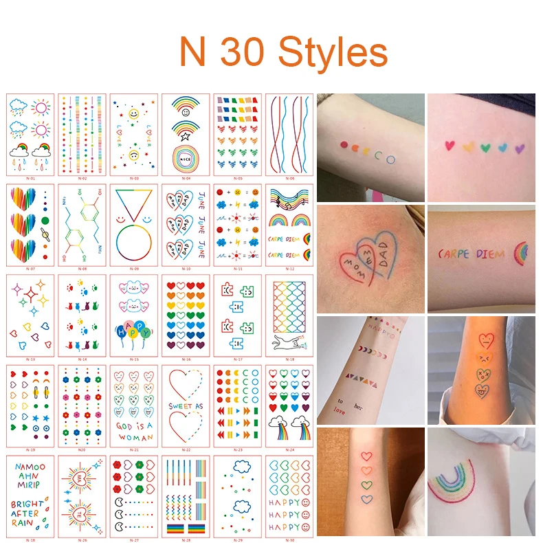 30 шт./компл. Tatuajes Temporales сексуальные штаны с фальш вставкой для женщина руки рука