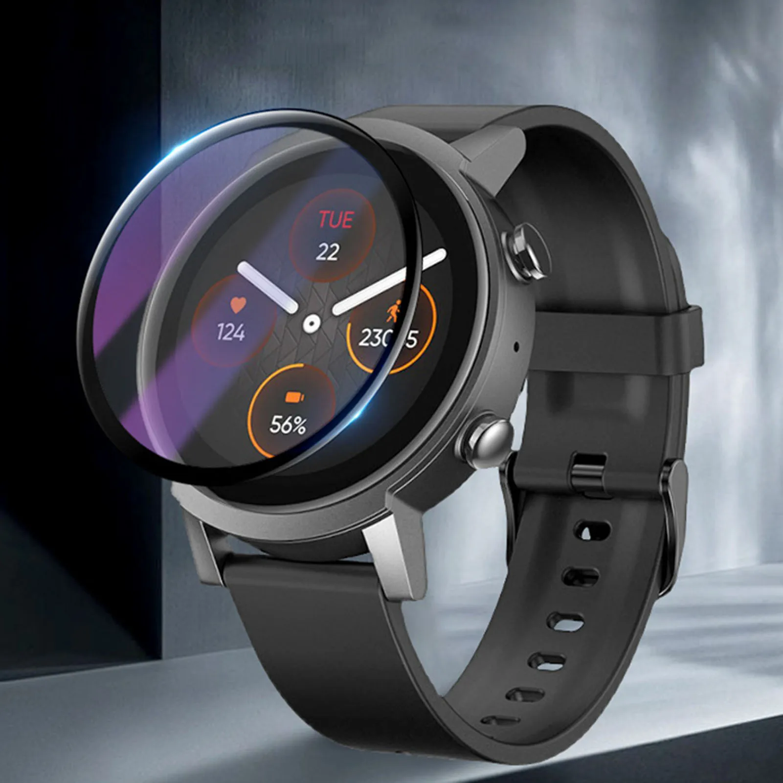 Композитный материал HD мягкая защитная пленка для Ticwatch E3 3D полная изогнутая