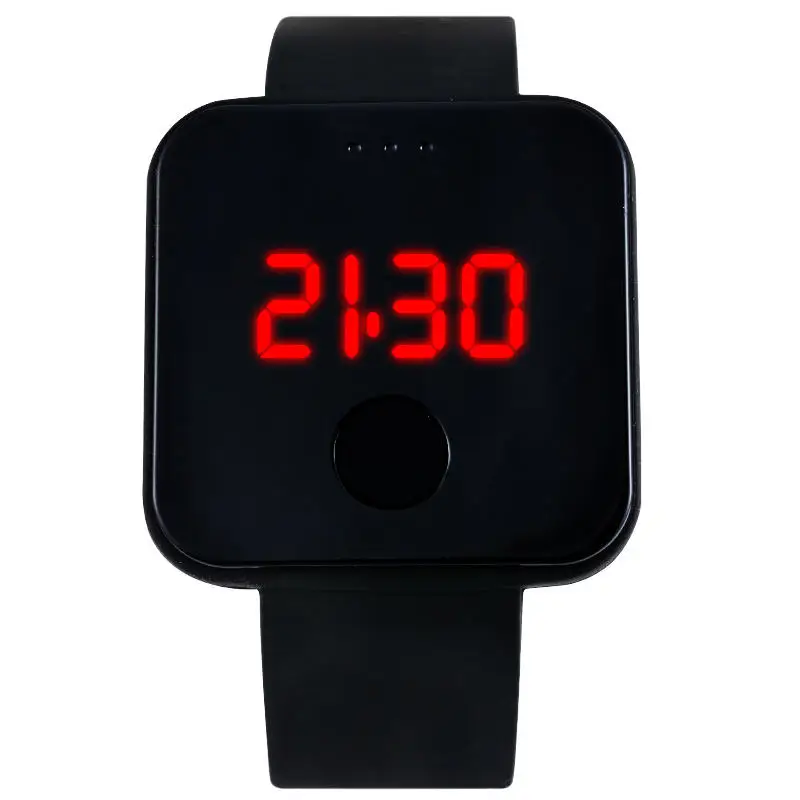 

Large Dial Sport Watches Women relogio digital Silicone Bracelet Watch LED Touch Screen Wrist Watches Student Watch montre homme