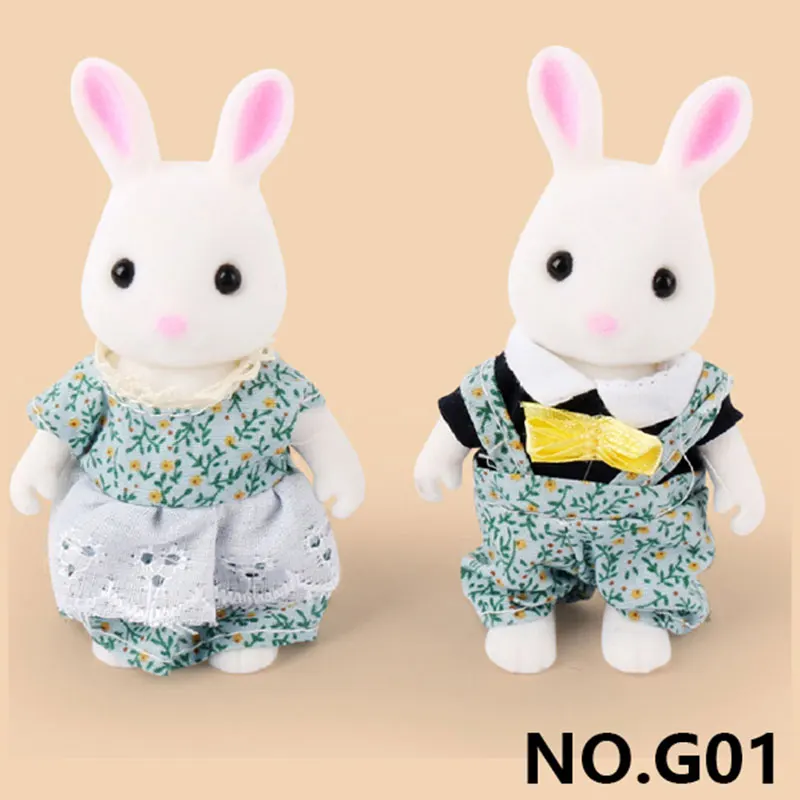 Forest Animal Family 1:12 Koala Villa Furniture for Dolls Toy DIY Bakery Bus House Toys Red Roof Country Home Gift set For Girls |