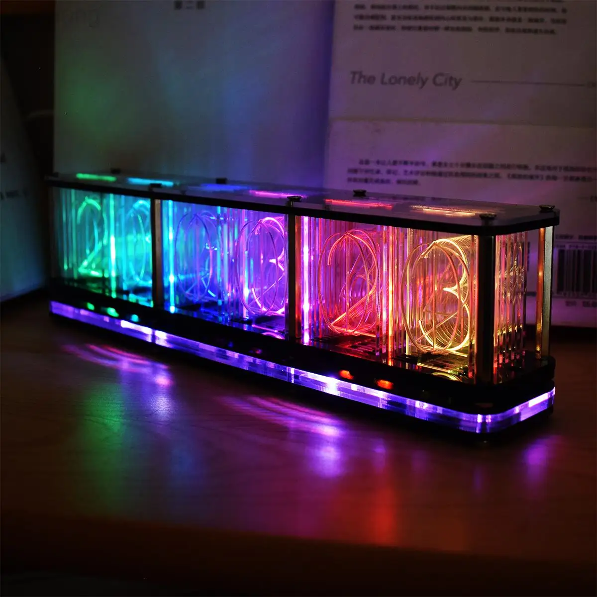 Digital LED Alarm Clock Kit RGB Neo Light Music Spectrum DIY Kits Electronic Bulk DS3231 Chip 6 Digit Display | Дом и сад
