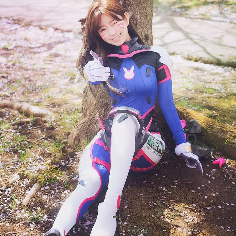 D.Va костюм для косплея Dva набор Song Hana Siamese Cos колготки женский вечеринки на Хэллоуин