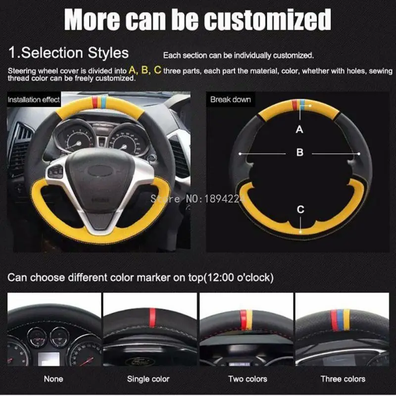 

DIY Customized Alcantara Steering Wheel Stitch on Wrap Cover For BMW G32 GT 630
