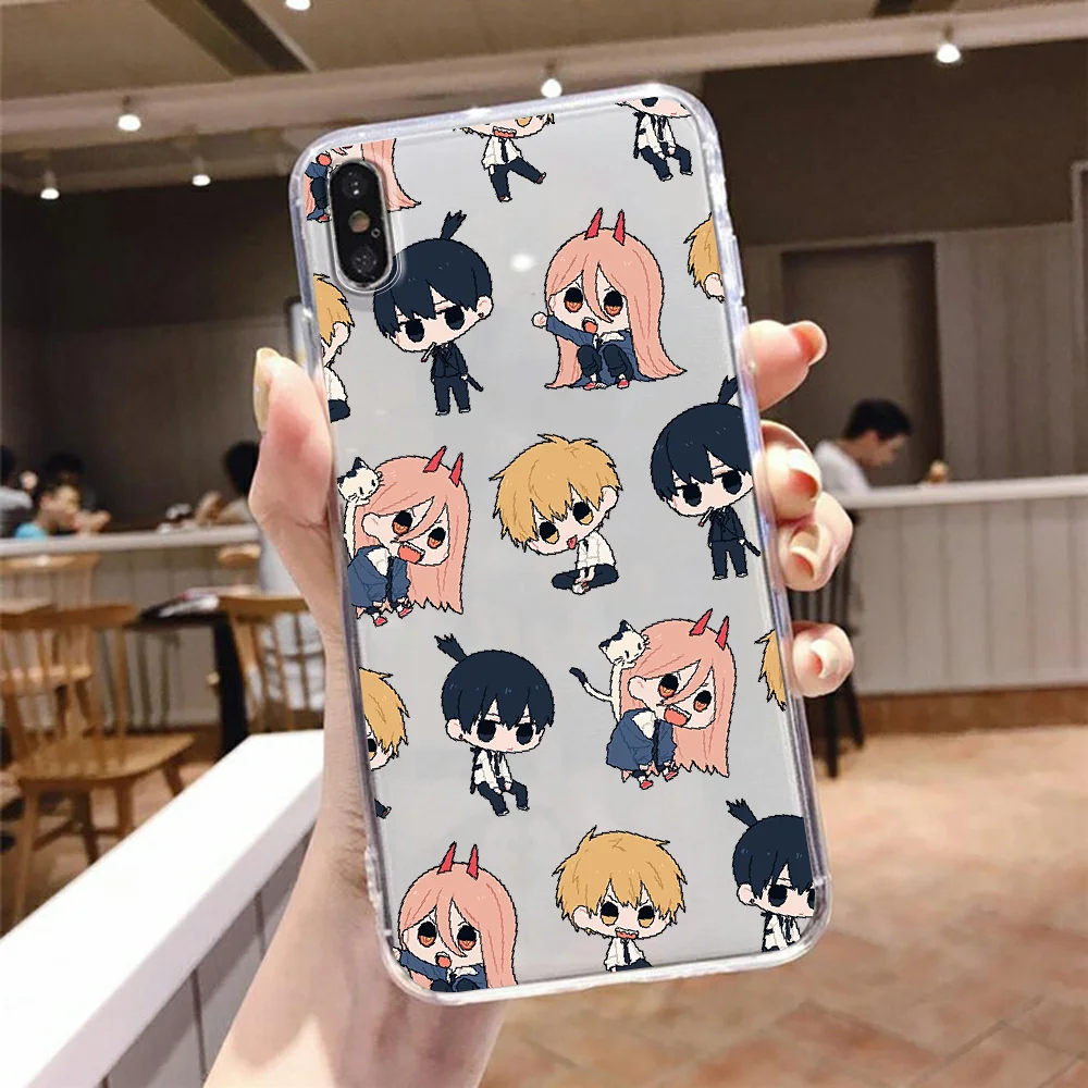 Chainsaw Man Makima Power Phone Case For Samsung Galaxy Note 4 8 9 10 20 S8 S9 S10 S10E S20 Plus UITRA Ultra transparent |
