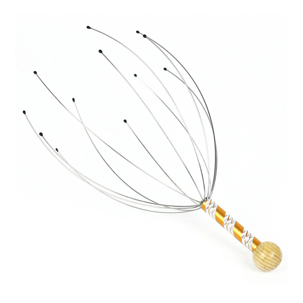 

Head Massager Handheld Octopus Scalp Massager Head Scratcher for Head Body Relaxation Blood Circulation Tension Relief Relaxing