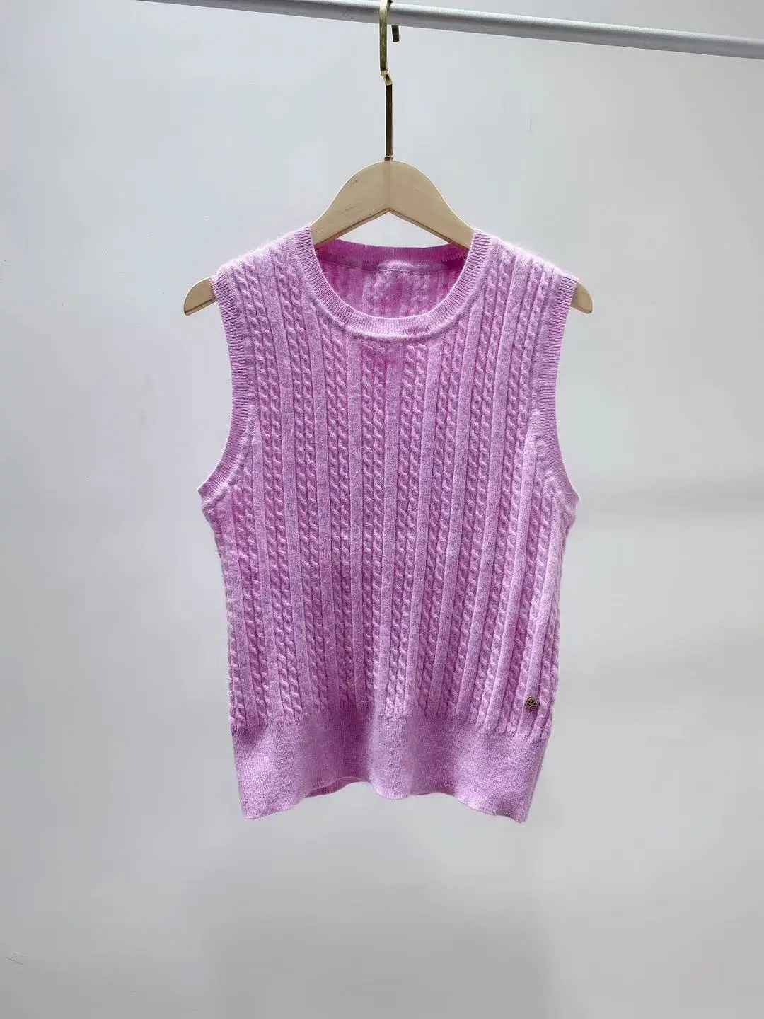 

Женские топы, новинка 2021, жилет без рукавов, Женский вязаный жилет на раннюю осень 2021