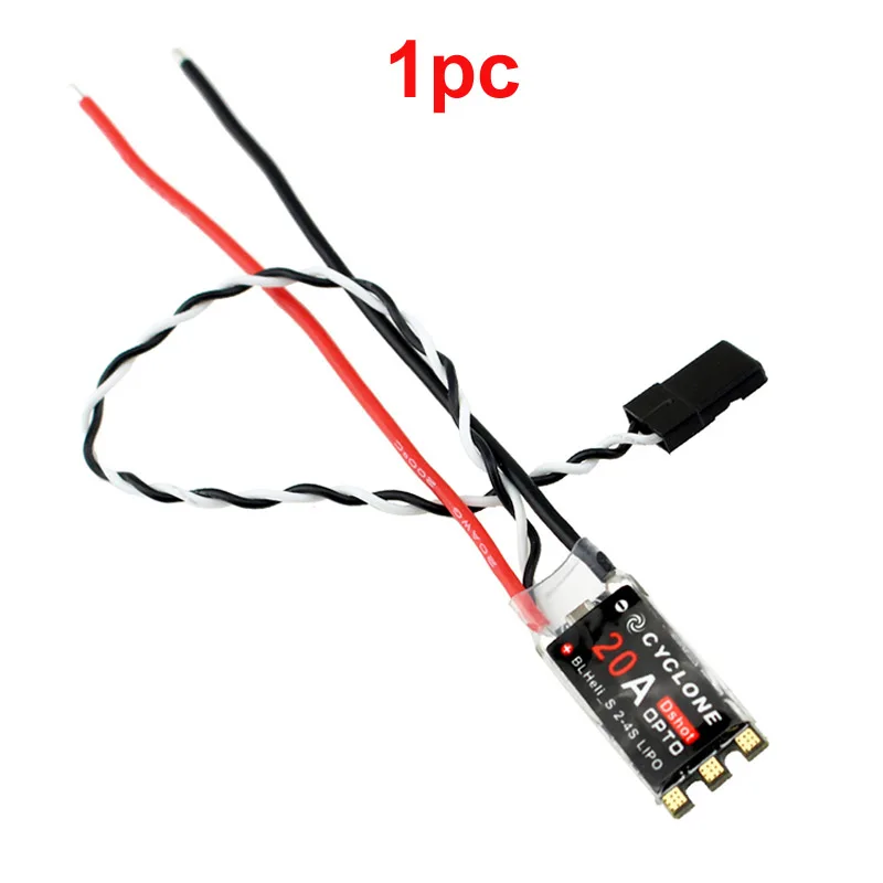 1 шт. 20A ESC BLHeli-S 2-4S Цифровой w RGB светильник поддерживает shot 300 600 Oneshot F световые