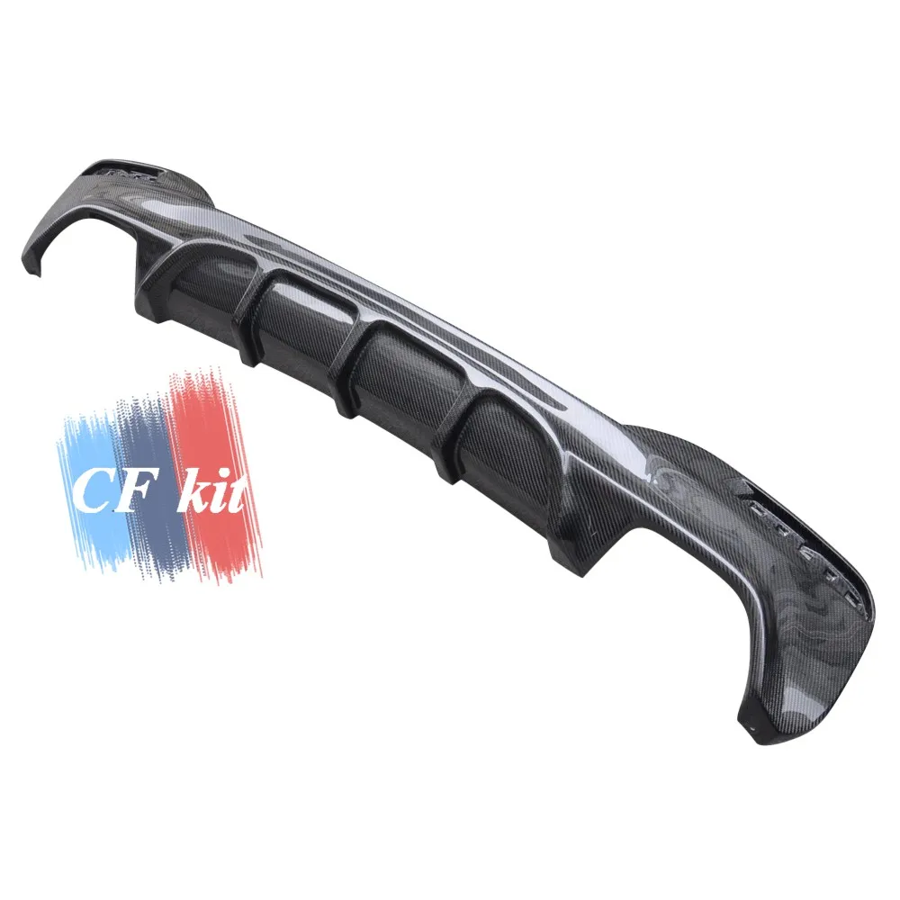 CF Kit Real Carbon Fiber Rear Diffuser Bumper Lip Splitter For BMW 5 Series G30 G31 M-TECH M Sport Package Car Styling |