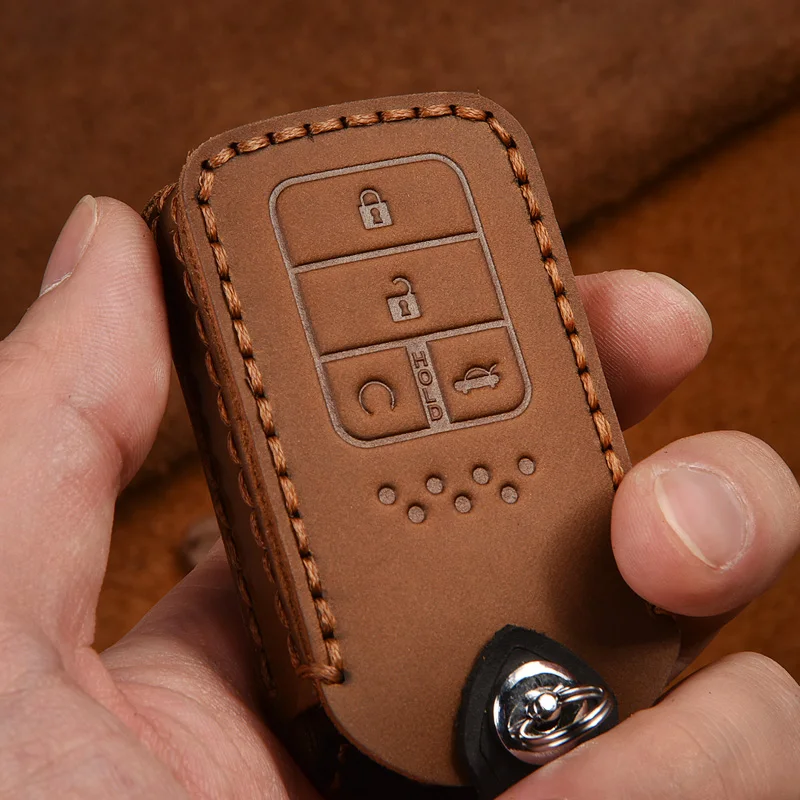 Ручной работы в стиле ретро из натуральной кожи чехол для автомобильного смарт