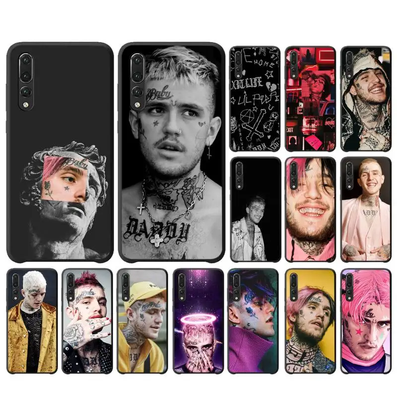 Мягкий резиновый чехол для телефона Yinuoda Rapper Lil Peep Huawei P10 20 30 40 Lite P20Pro P30Pro P40Pro