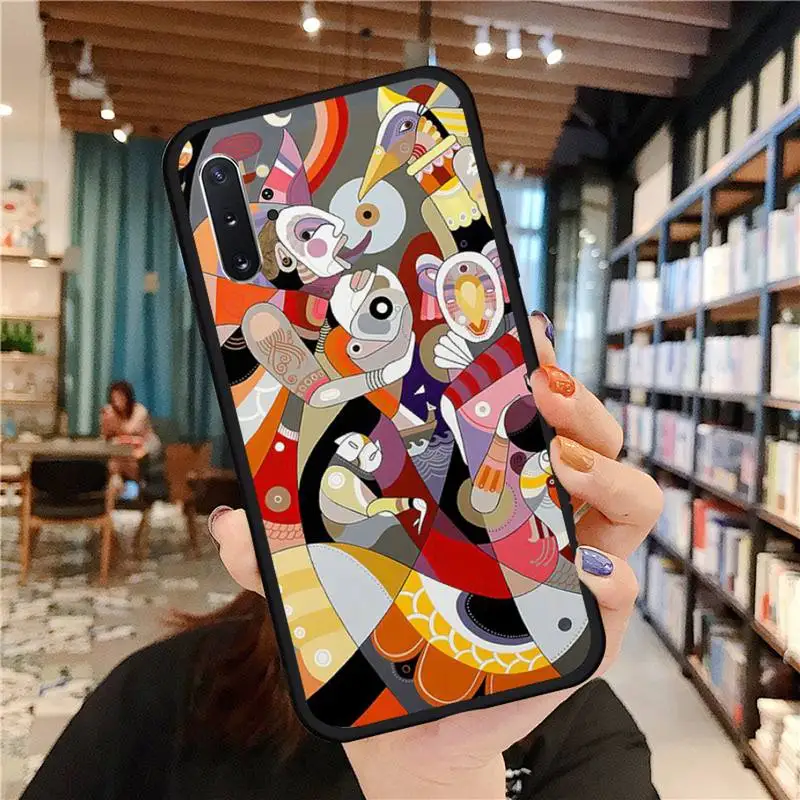 

Picasso abstract art style Phone Case For Samsung A50 A51 A71 A20E A20S S10 S20 S21 S30 Plus ultra 5G M11 funda cover