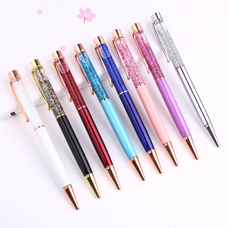 Новинка роскошная металлическая шариковая ручка вращающаяся масляная Золотая