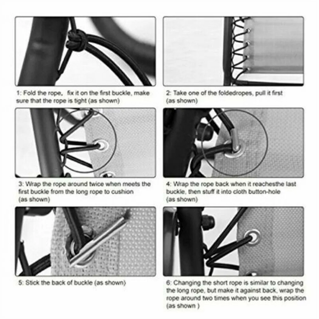 

Recliner Accessories Black Tie Rope Round Thick Elastic Elastic Rope 4pcs/set (2 Pcs Long 2.1m + 2 Pcs Short 1.35m)