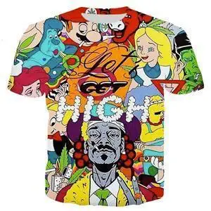 Давайте о том что вы хотите-WEED футболка с 3d принтом в стиле хип-хоп модная женская