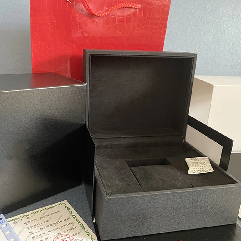 

High Quality Heritage Watch Original Box Papers Card Gift Leather Wood Boxes Pelagos Fastrider Ranger Watches Black Box