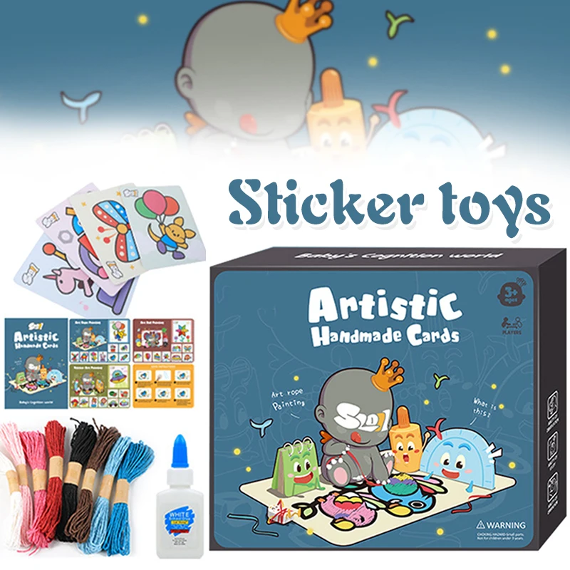 

Handmade Cards Cognitive Card Early Development Learning Home DIY Educational Toy for Children Kids School Stationery Gifts
