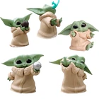 5 видов стилей детские кукла Йоды Коллекционная экшн статуэтка в стиле Звездных войн, детские игрушки дисней мини модель куклы подарки на Рождество для детей