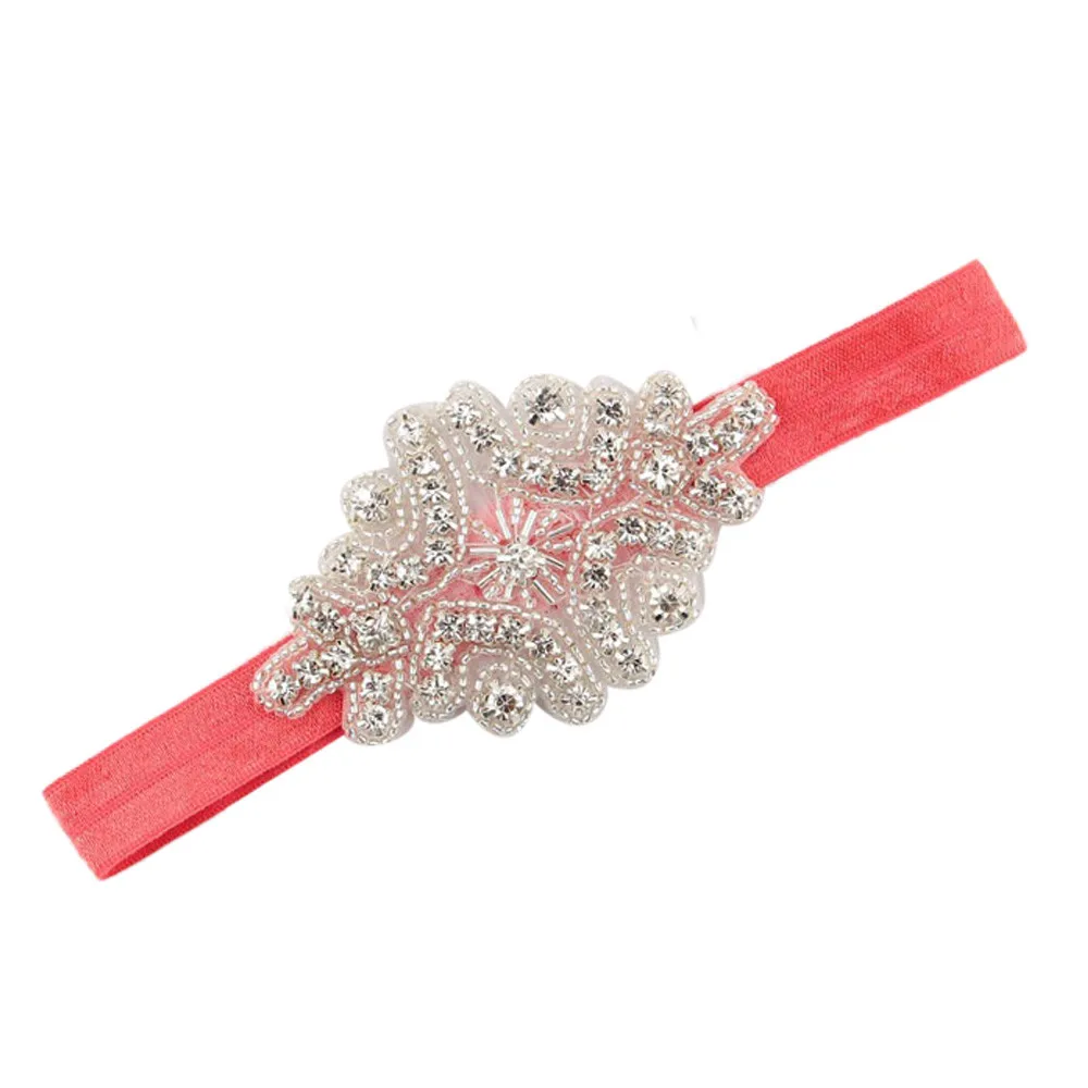 Детская повязка на голову стразы Детские аксессуары для волос девочек лента