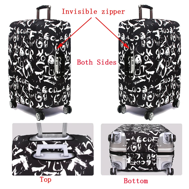 Утолщенный эластичный чехол для костюма защитный чехлы чемоданов тележки