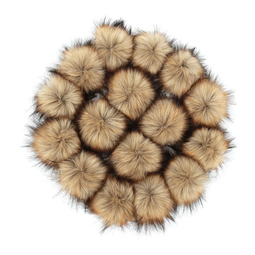 

20pcs DIY Clothing Shoes Decorations Accessories Fur Plush for Girls Ladies (Rubber Band Style Diameter 10cm)