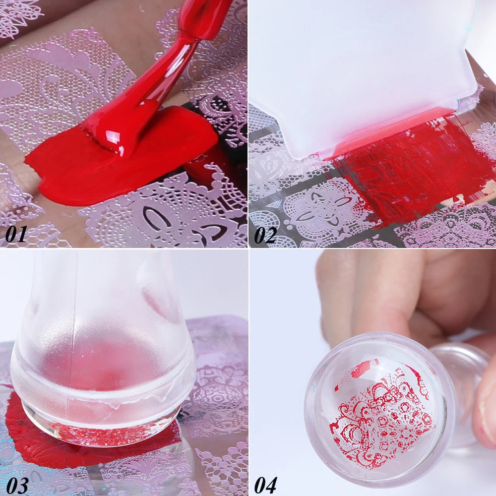 Штамповочные пластины для ногтей Летний цветок лист искусственная Геометрия