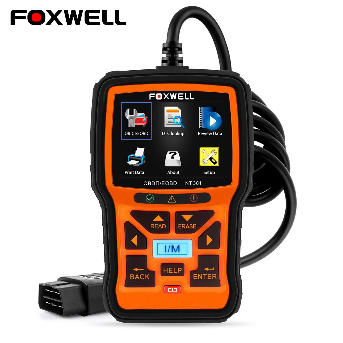 Foxwell NT301 OBD OBD2 сканер двигателя код читателя автомобиля диагностический