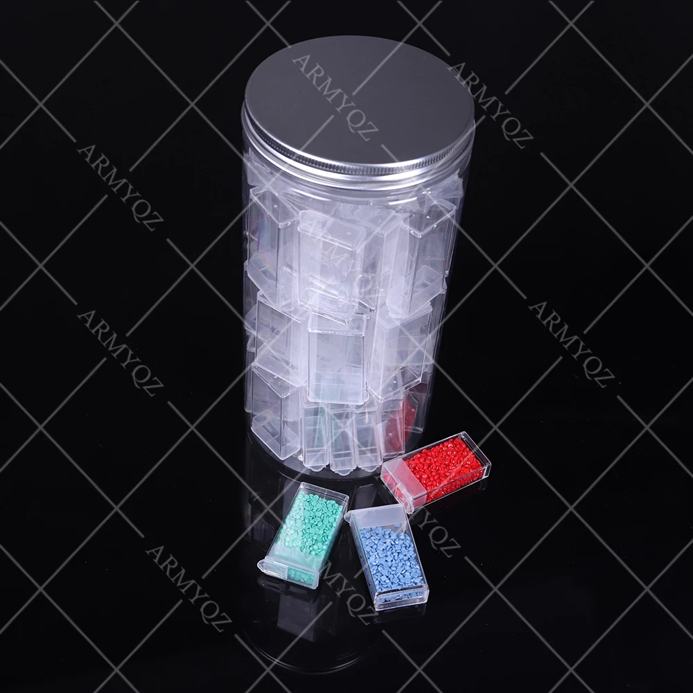 

60 бутылок алмазов картина аксессуары наборы Алмазная вышивка набор аксессуаров для хранения коробка ролик точки стикер наконечник ручки н...