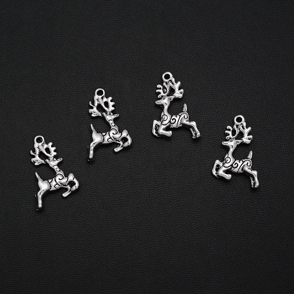 Подвески в виде оленя Sika посеребренные подвески античном стиле для ювелирных