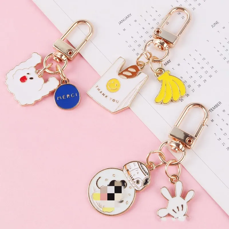 Принтом мультяшных героев очень милое брелок медведь девочка сплав ратение