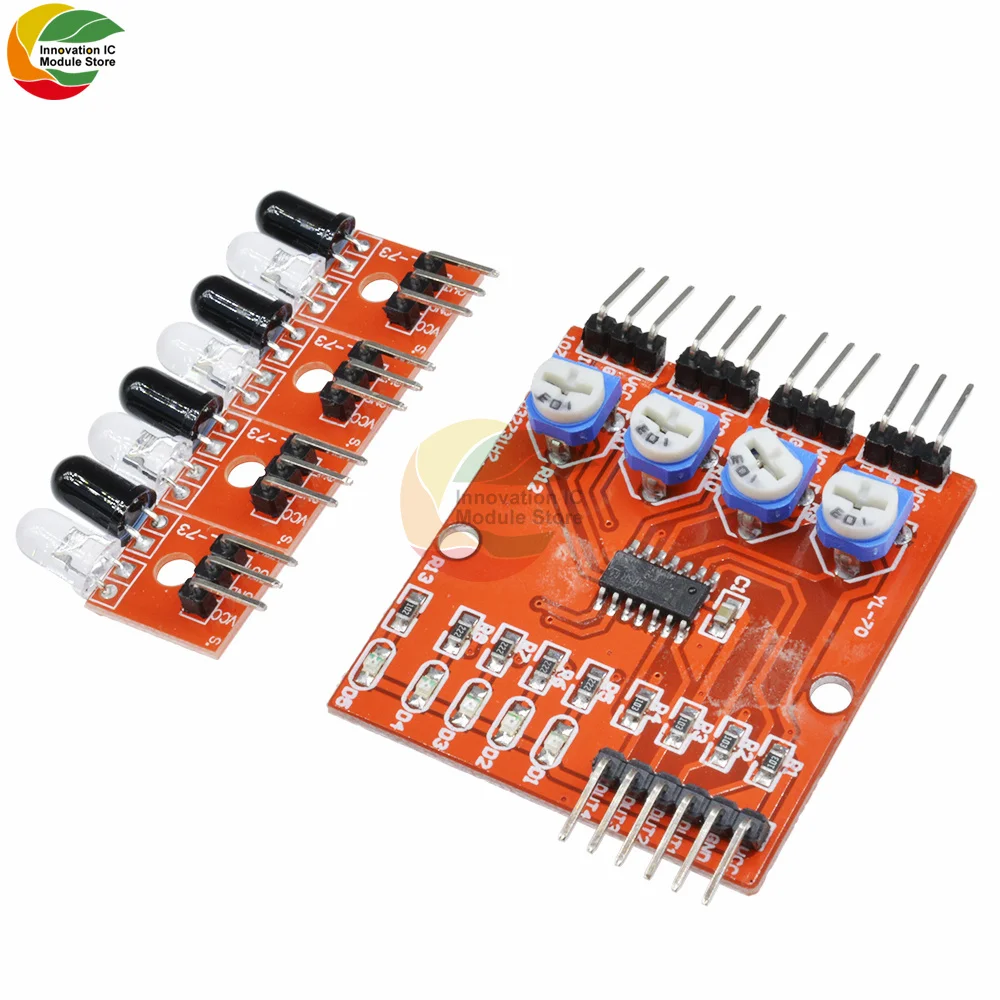 Четырехсторонний 4-канальный инфракрасный детектор линия отслеживания модуль