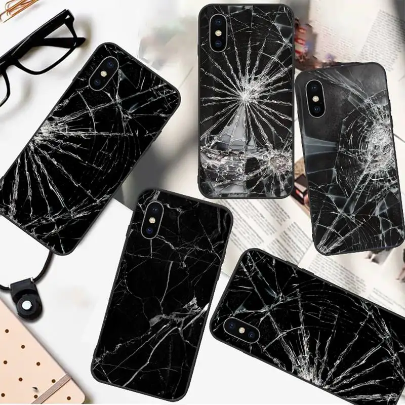 

Cracks Texture Surface pattern Phone Case For iphone 12 11 13 7 8 6 s plus x xs xr pro max mini