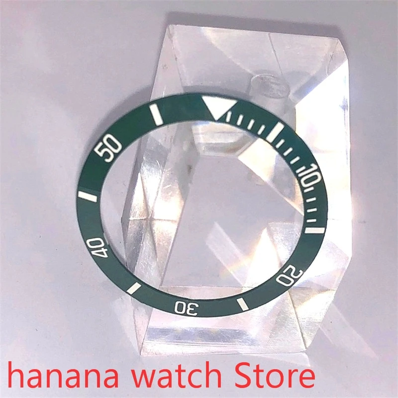 

BLIGER brand new high-quality 38mm green rotating glass bezel, suitable for 40mm men's watch with automatic winding