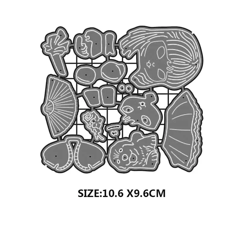 Металлические Вырубные штампы 2019 новая кукла девочка Скрапбукинг для рукоделия