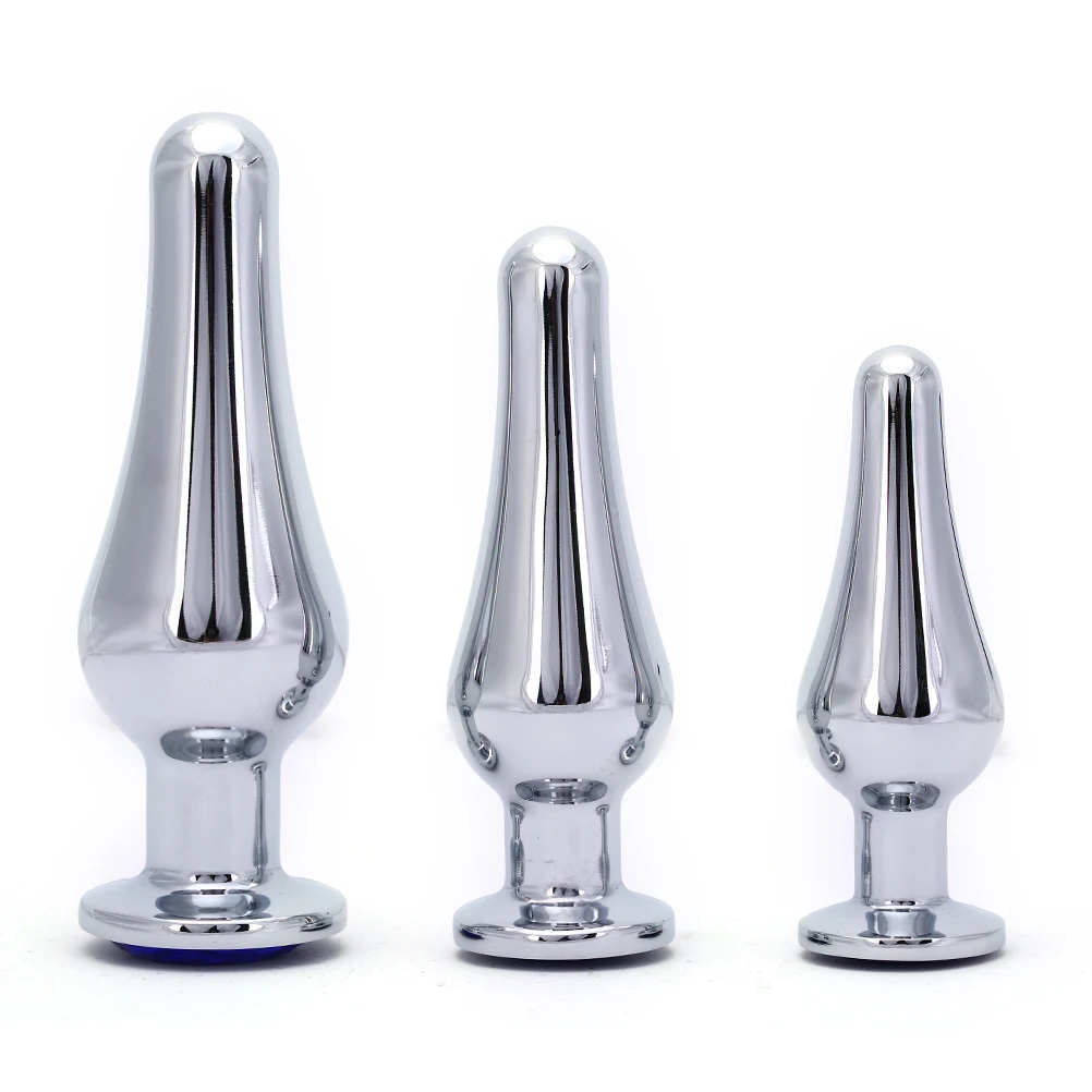 S/M/L Stainless Steel Booty Beads Jewelled Anal Butt Plug Sex Toys Products for Men Couples Metal Crystal |