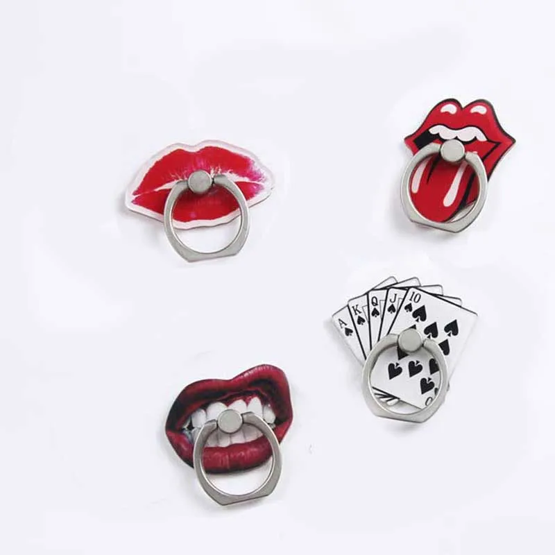 Отделкой в виде красных губ универсальные чехлы для мобильного телефона с