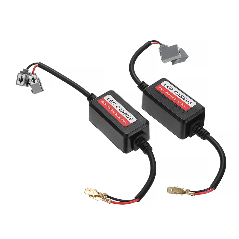 

2 шт./компл. H1 H7 светодиодный Тип передние фары анти-мерцание Canbus Error Free Предупреждение резистор декодер