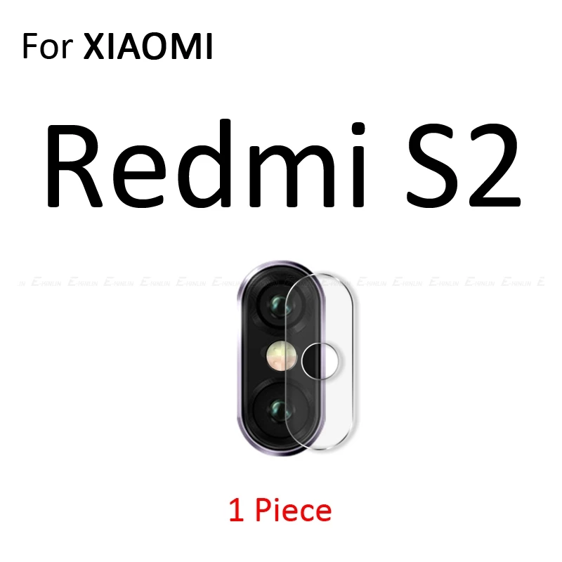 For Redmi S2 Задняя Камера защитная крышка объектива закаленное Стекло чехол для Xiaomi mi 9 8 до 9 лет A3 A2 Lite Red mi Note 8, 7 6 5 10 Pro 6A S2 mi x Max 3 - Цвет: For Redmi S2