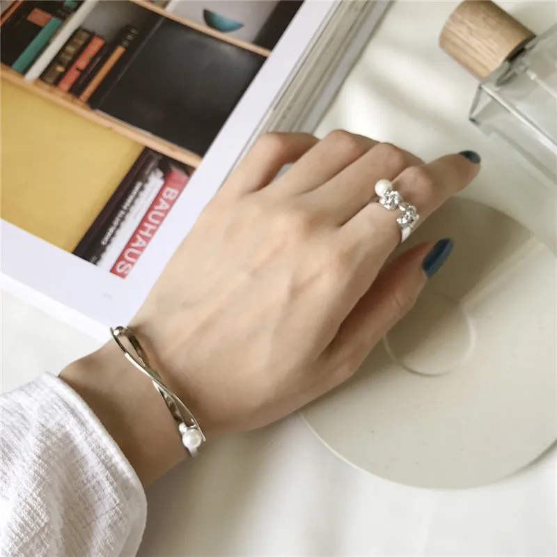 RUIYI для женщин элегантные реального 925 Стерлинговое Серебро геометрической формы