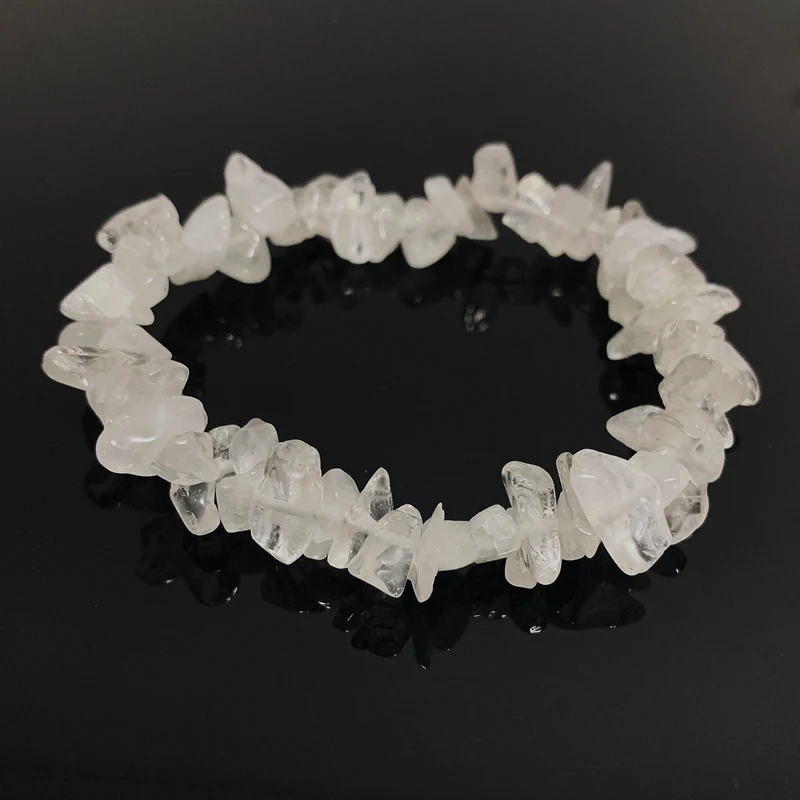 Женские браслеты рейки Исцеляющие Nuggets минеральные прозрачные кварцевые белые
