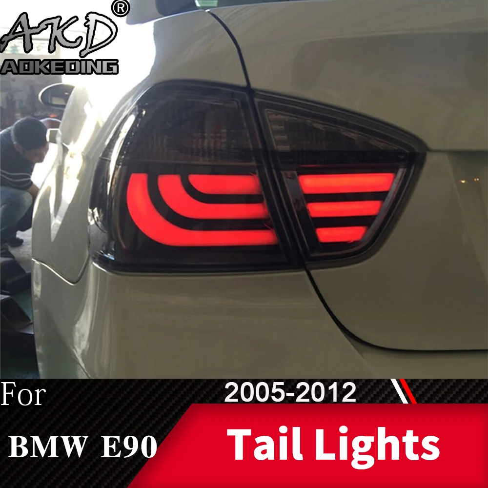 

Задний фонарь AKD для BMW E90 318i 320i 323i 325i 330, светодиодный задний фонарь DRL, сигнал поворота, задний тормоз