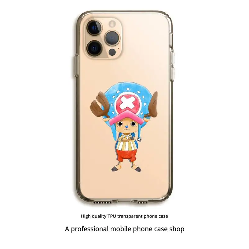 

ONEPIECE Phone Case Clear Cover For Iphone 5 6 7 8 11 12 Plus XR X XS SE2020 11/12PRO Max Transparent Cases