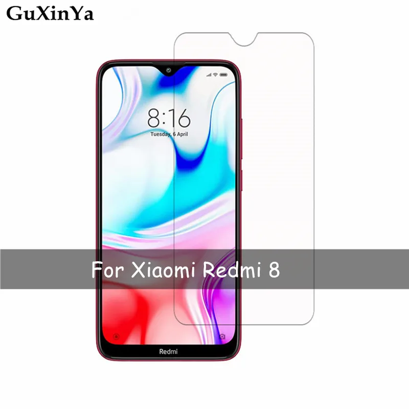 Закаленное стекло для Xiaomi Redmi 8 2 шт. Защита экрана с защитой от царапин закаленное