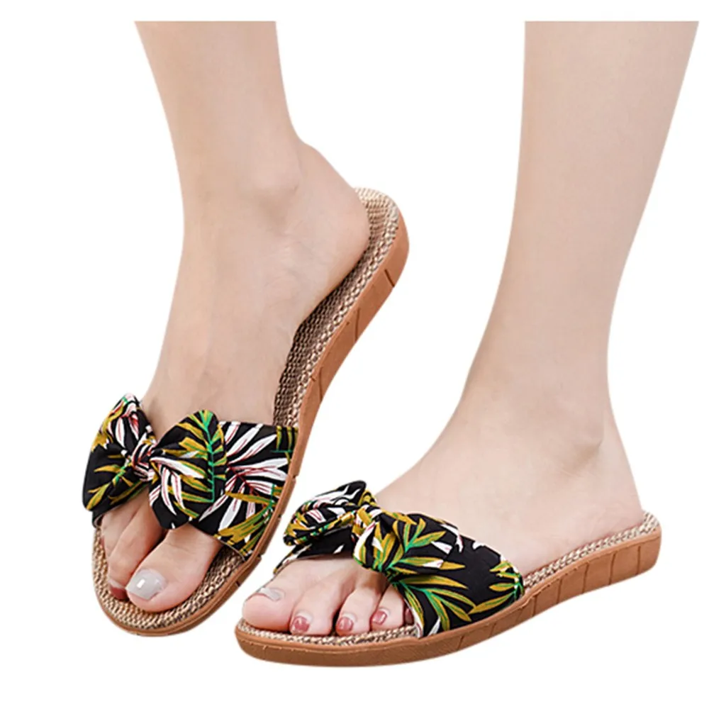 Женские шлепанцы в богемном стиле Женская Летняя Повседневная Удобная пляжная