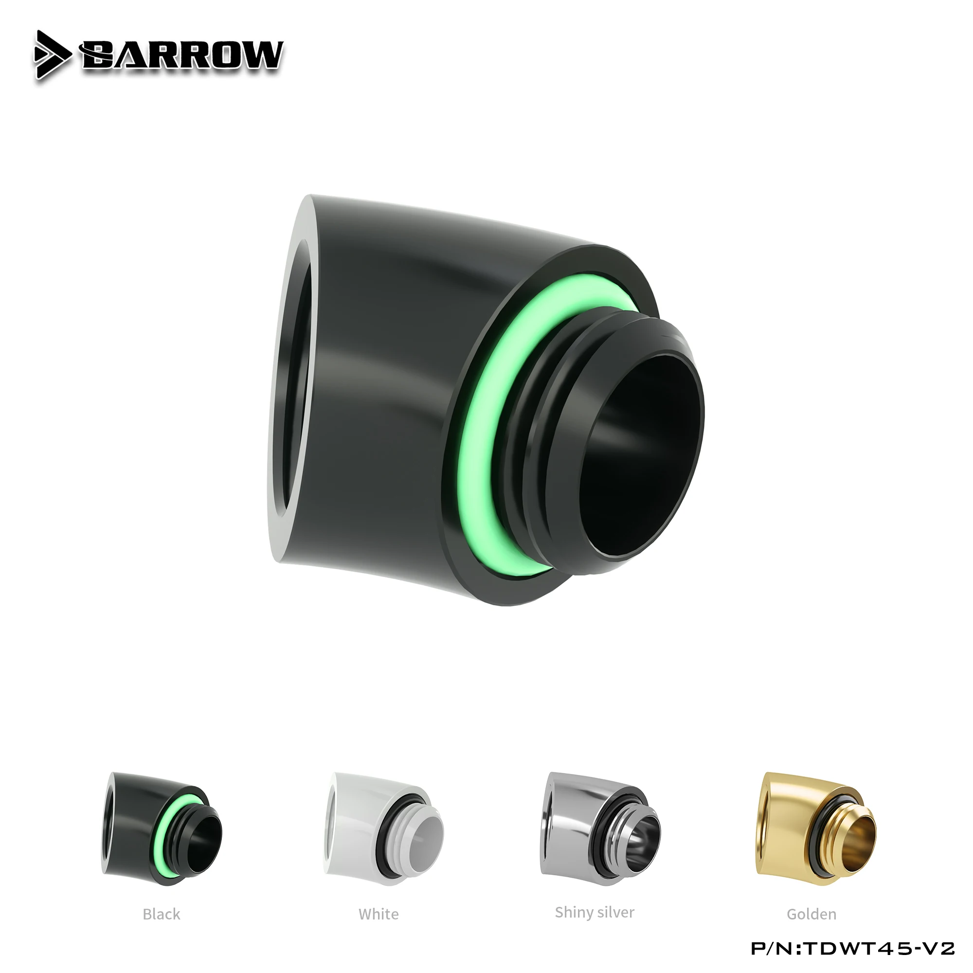 Barrow Brass G1/4 ''резьба 45 градусов фитинг адаптер зеркальное водяное охлаждение |